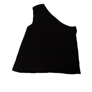 Free people beach one shoulder Black Tank‎ Top